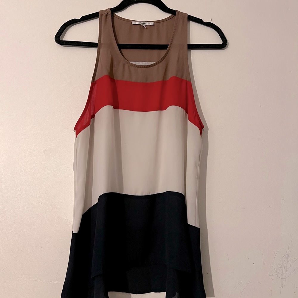 Summer Top: Red, White, Blue